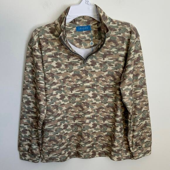 Bailey Boys Performance Half Zip - Camo NWT size 8 - Picture 5 of 7